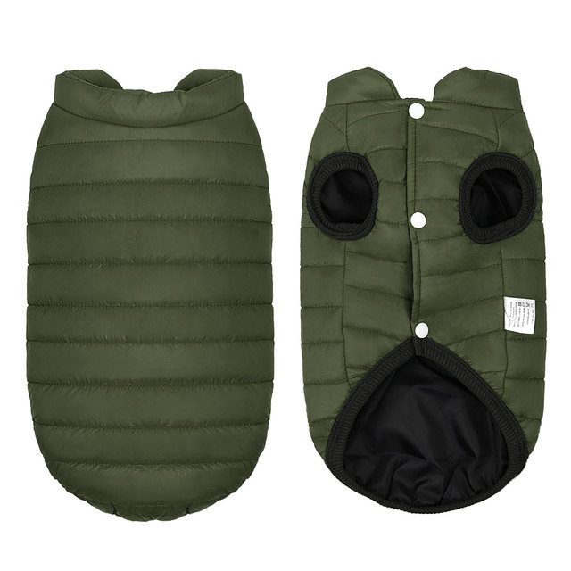 Куртка для животных Small Animals унисекс, зеленый, трикотаж, длина спины 33 см