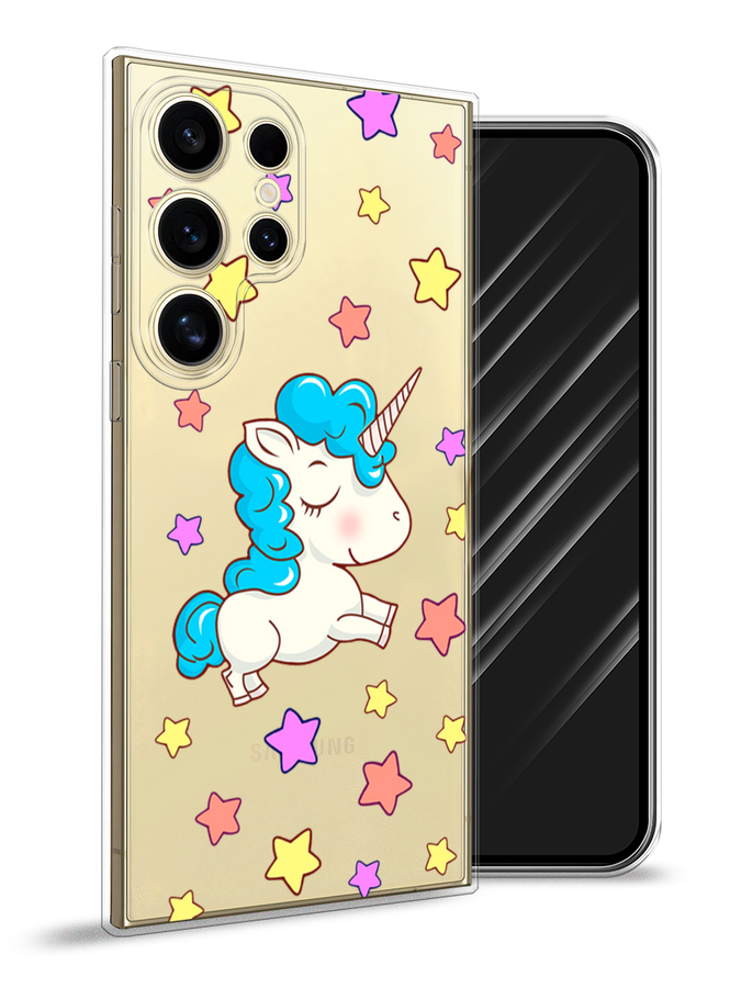 

Чехол Awog на Samsung Galaxy S24 Ultra "Звездный единорог", Голубой;фиолетовый;желтый, 2109250-1