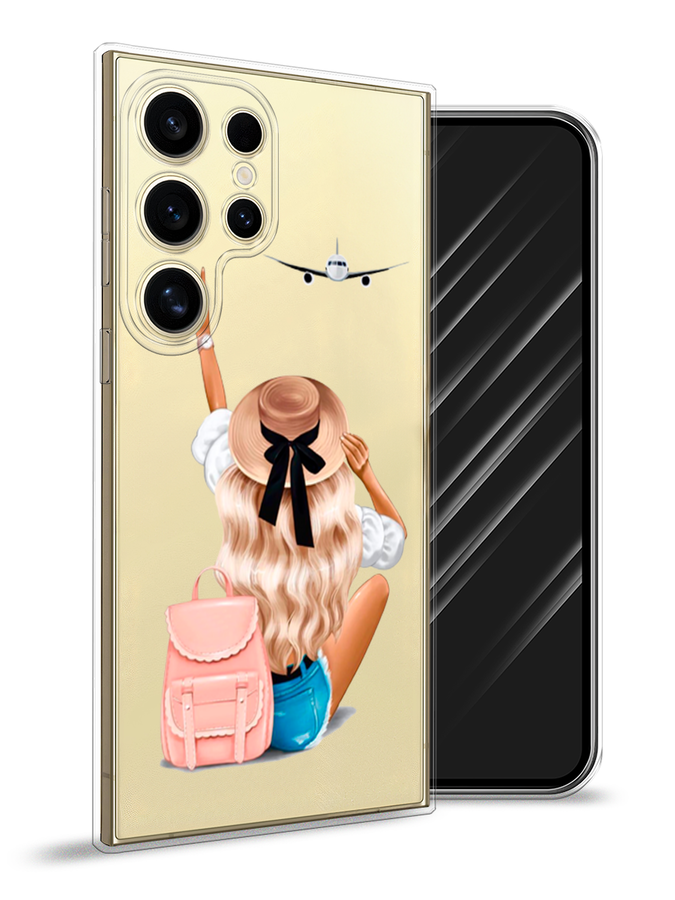 

Чехол Awog на Samsung Galaxy S24 Ultra "Автостопом самолетом", Бежевый;белый, 2109250-1