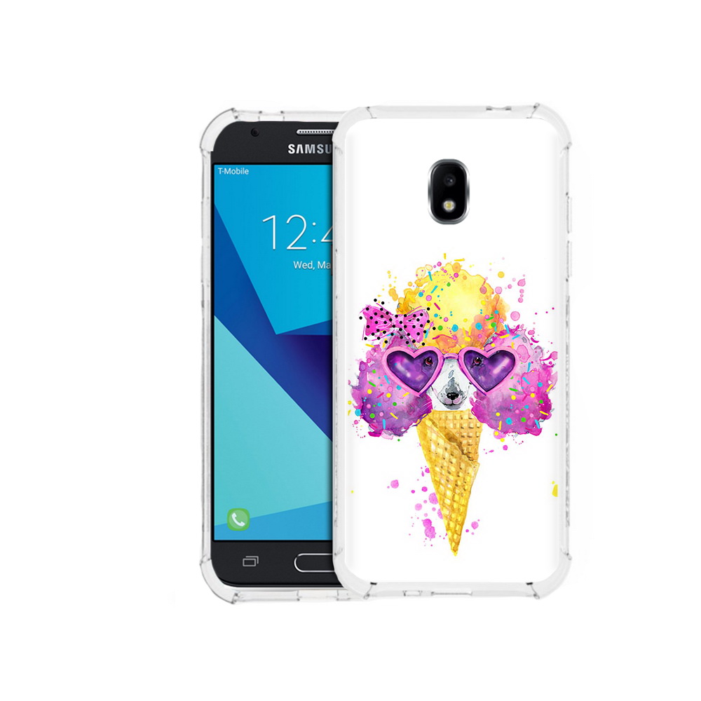 

Чехол MyPads Tocco для Samsung Galaxy J7 Pro Рожок (PT128255.589.146), Прозрачный, Tocco