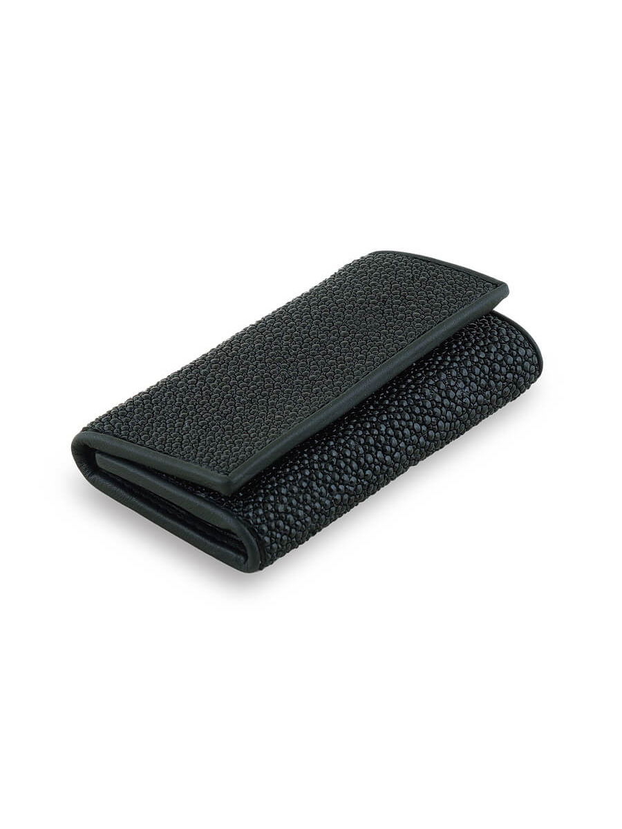 

Ключница унисекс Exotic Leather kls-009 черная, Черный, kls-009