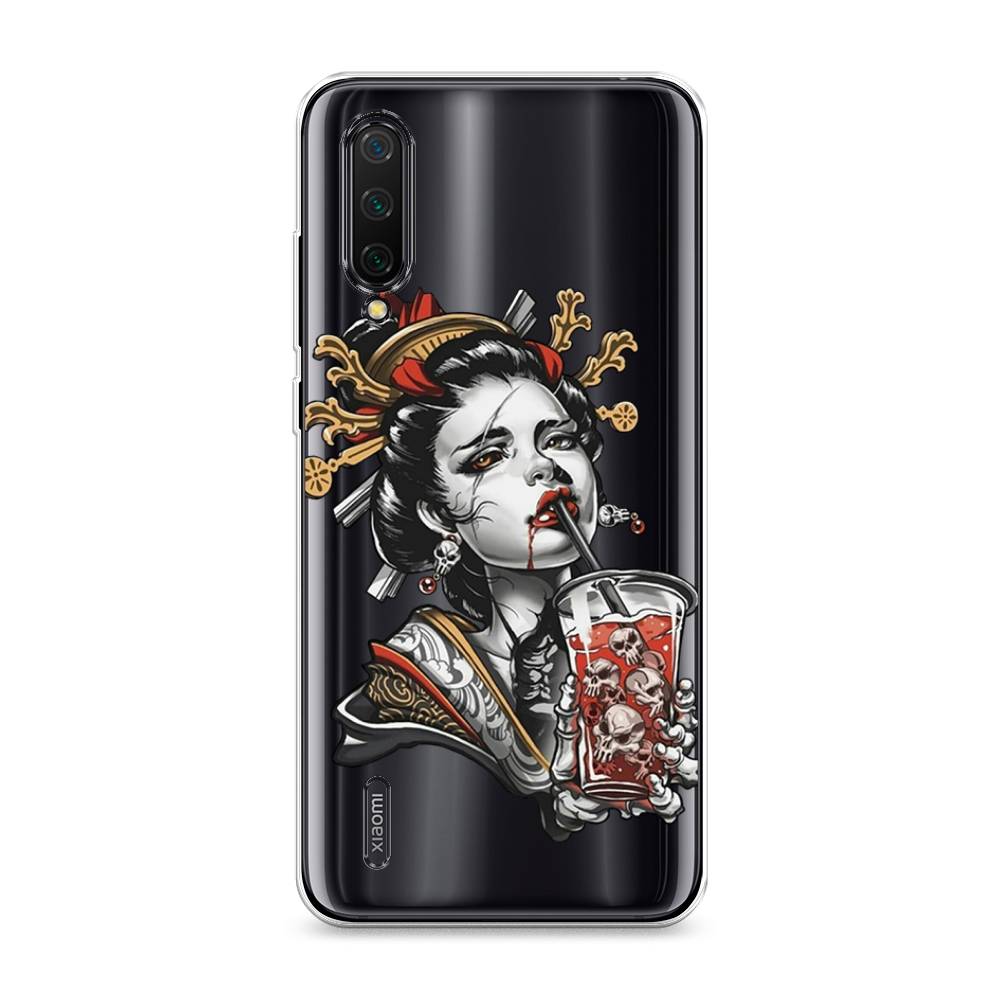 

Чехол на Xiaomi Mi CC9 "Опасная гейша", Красный;черный;серый, 36150-4