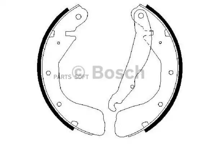 

Тормозные колодки Bosch барабанные 986487263