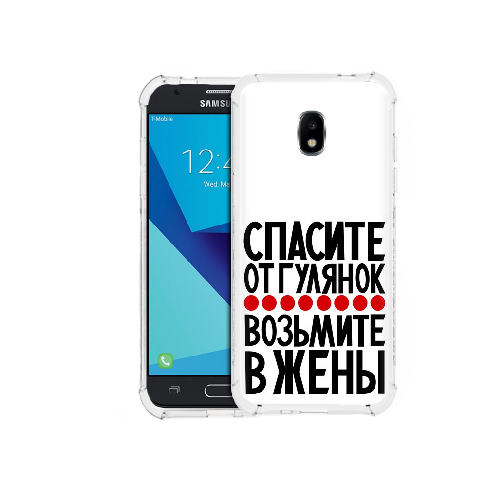 

Чехол MyPads Tocco для Samsung Galaxy J7 Pro Спасите от гулянок возьмите в жены, Прозрачный, Tocco