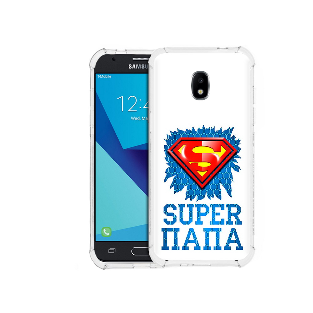 

Чехол MyPads Tocco для Samsung Galaxy J7 Pro Супер Папа (PT128255.589.165), Прозрачный, Tocco