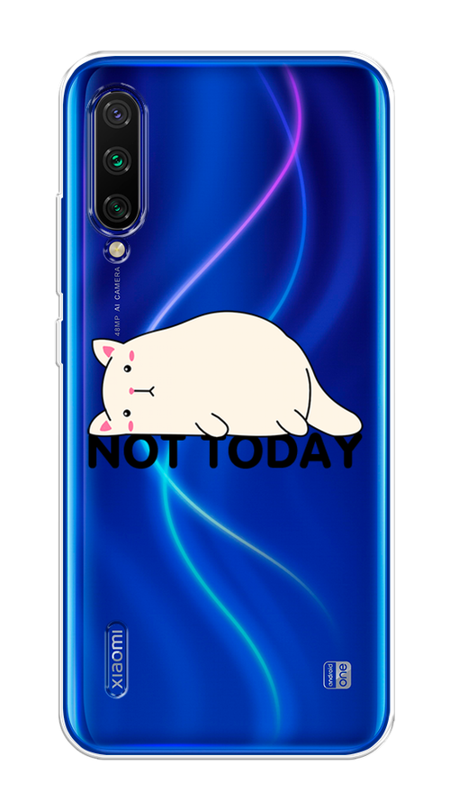 

Чехол на Xiaomi Mi CC9 "Cat not today", Белый;розовый;черный, 36150-1