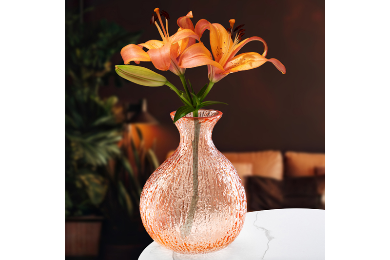 

Ваза Elan Gallery розовая стекло 14х14х18,5 см