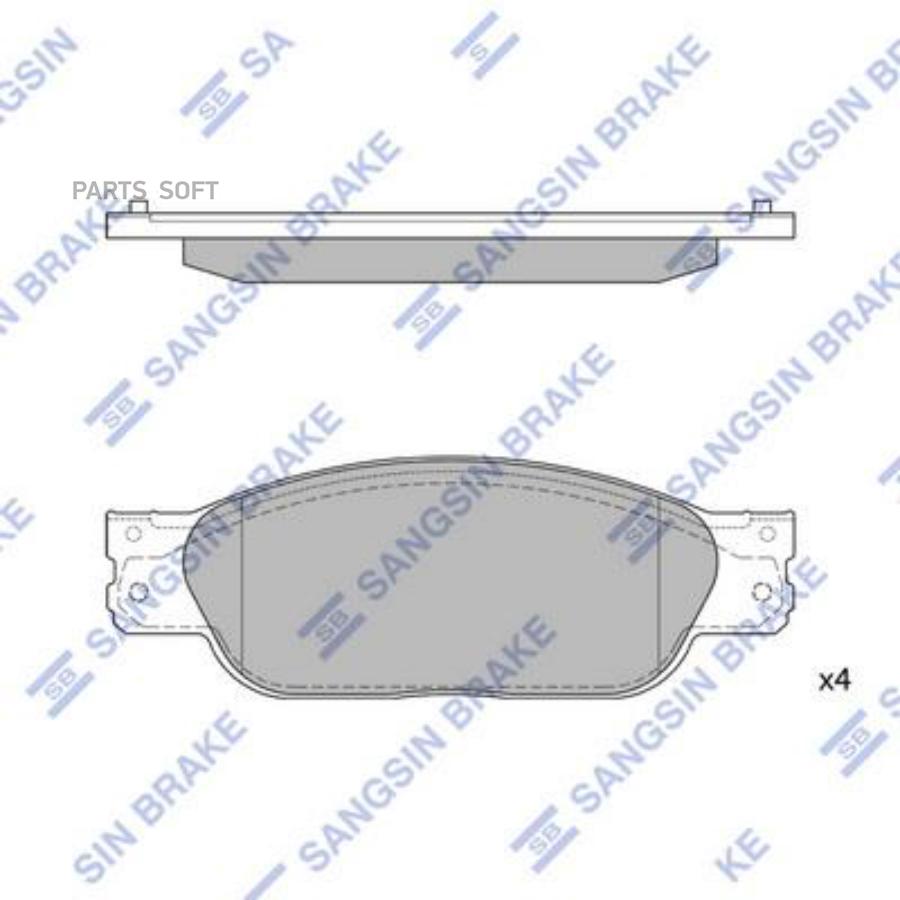 

Тормозные колодки Sangsin brake sp4061