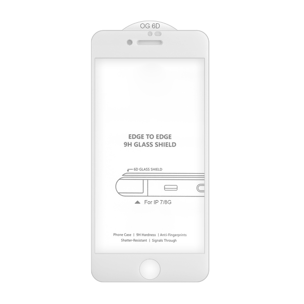 

Защитное стекло iPhone 7/8 White 6D
