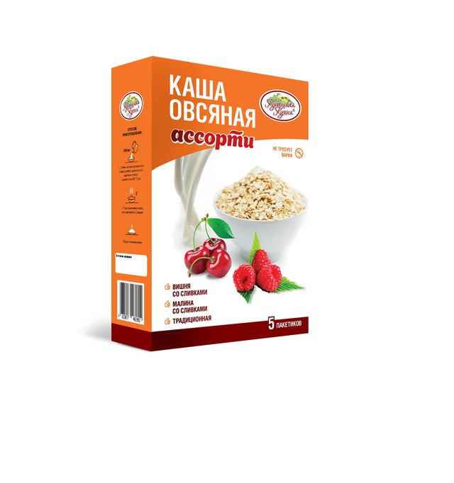 Каша овсяная ассорти Кубанская кухня 5пак35г 278₽