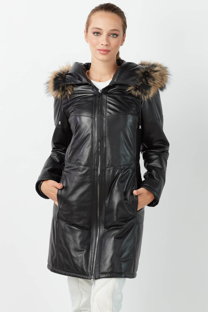 Пальто женское Deriza DK-ENKuzu черное XS (доставка из-за рубежа)