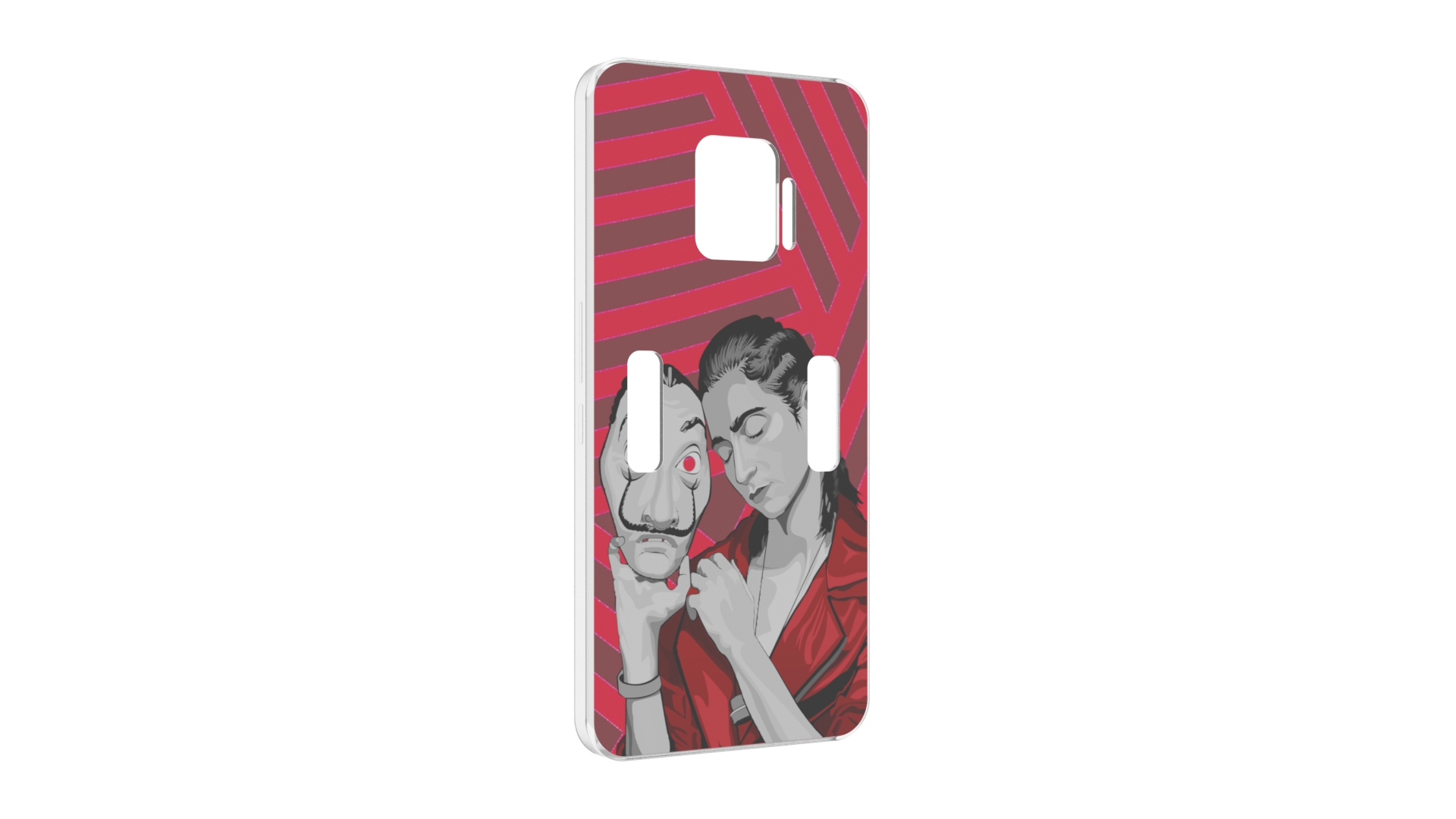 

Чехол MyPads Найроби-бумажного-дома для ZTE Nubia Red Magic 7 Pro, Прозрачный, Tocco