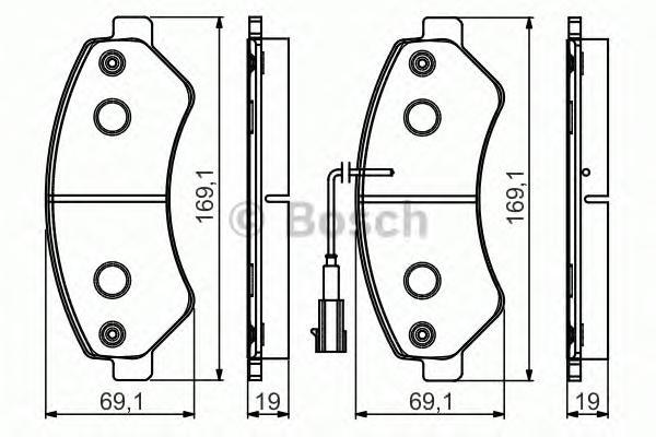 

Комплект тормозных колодок BOSCH 0986495095