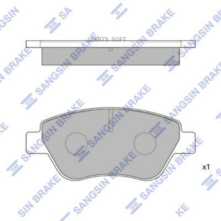 

Тормозные колодки Sangsin brake sp1201a