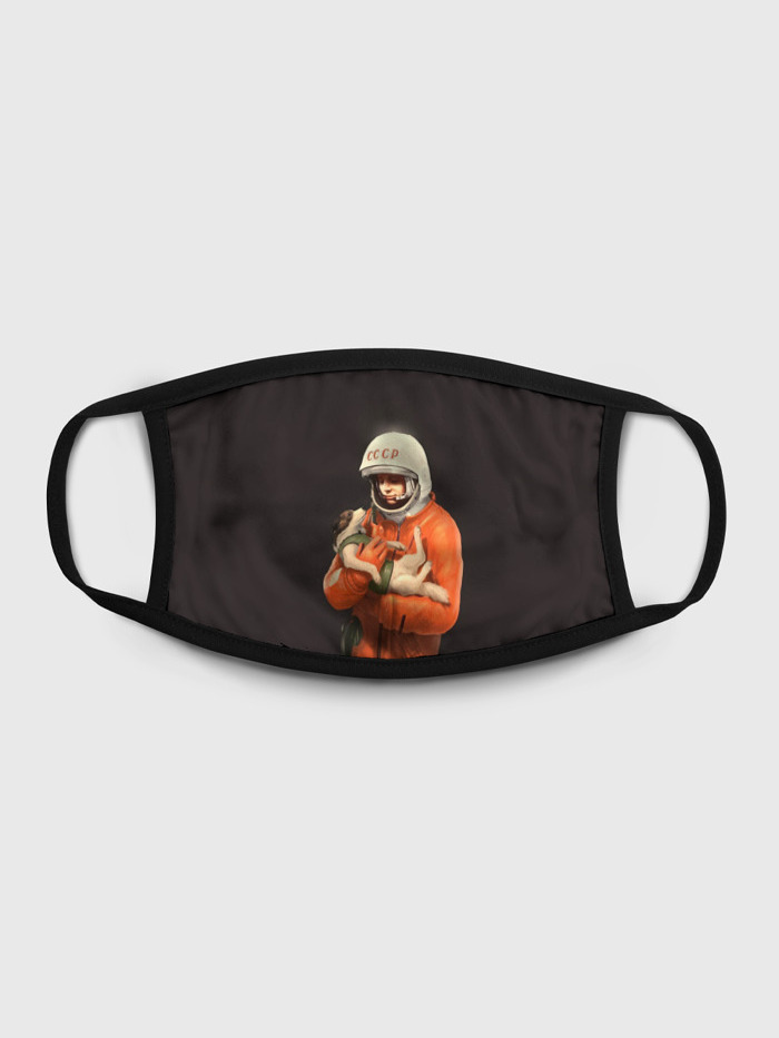 

Многоразовая маска унисекс Burnettie День Космонавтики., Разноцветный, День Космонавтики.