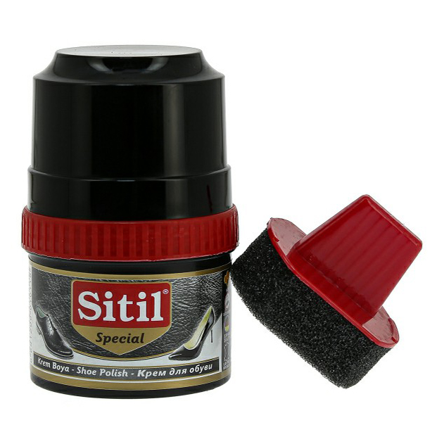 фото Гуталин для обуви sitil shoe polish черный 60 мл