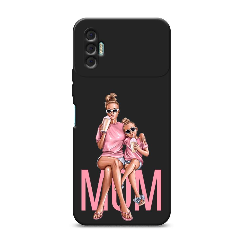 

Чехол Awog на Tecno Spark 8P / Техно Спарк 8P "Lovely mom", Синий;бежевый;розовый