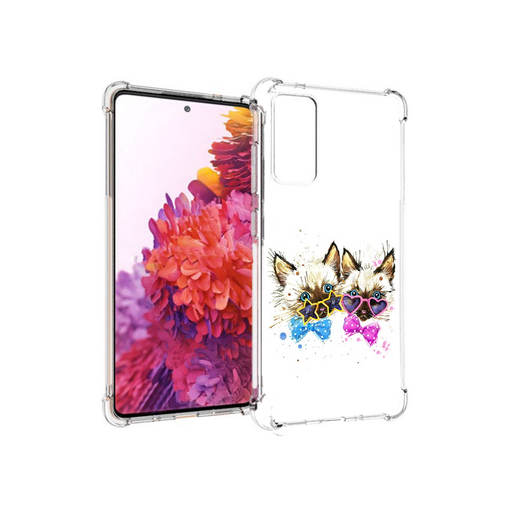 

Чехол MyPads Tocco для Samsung Galaxy S20 FE милые котята (PT153647.496.474), Прозрачный, Tocco