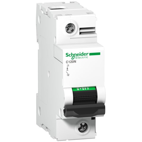 фото Автоматический выключатель schneider electric acti9 c120n, a9n18357, 1p 80a, тип c