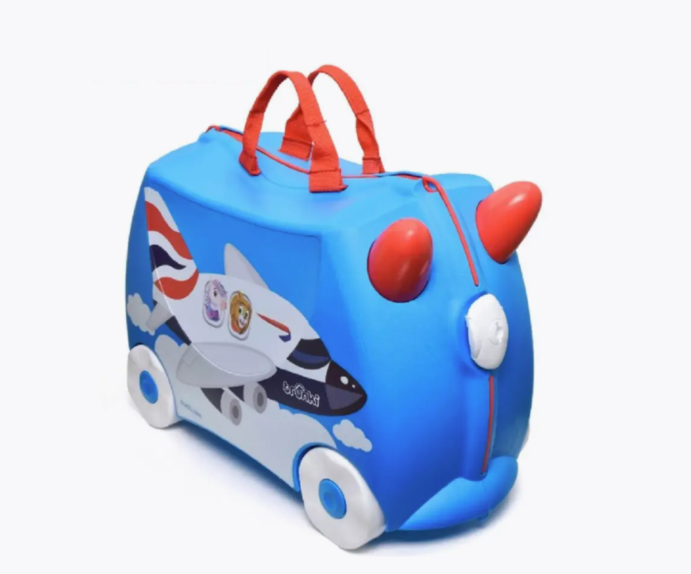 Чемодан-каталка Trunki Самолет Амелия синий 18 л