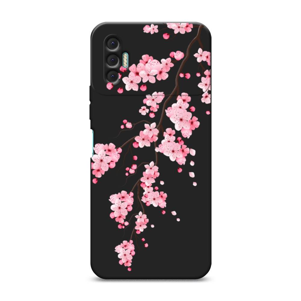

Чехол Awog на Tecno Spark 8P / Техно Спарк 8P "Розовая сакура", Розовый;коричневый