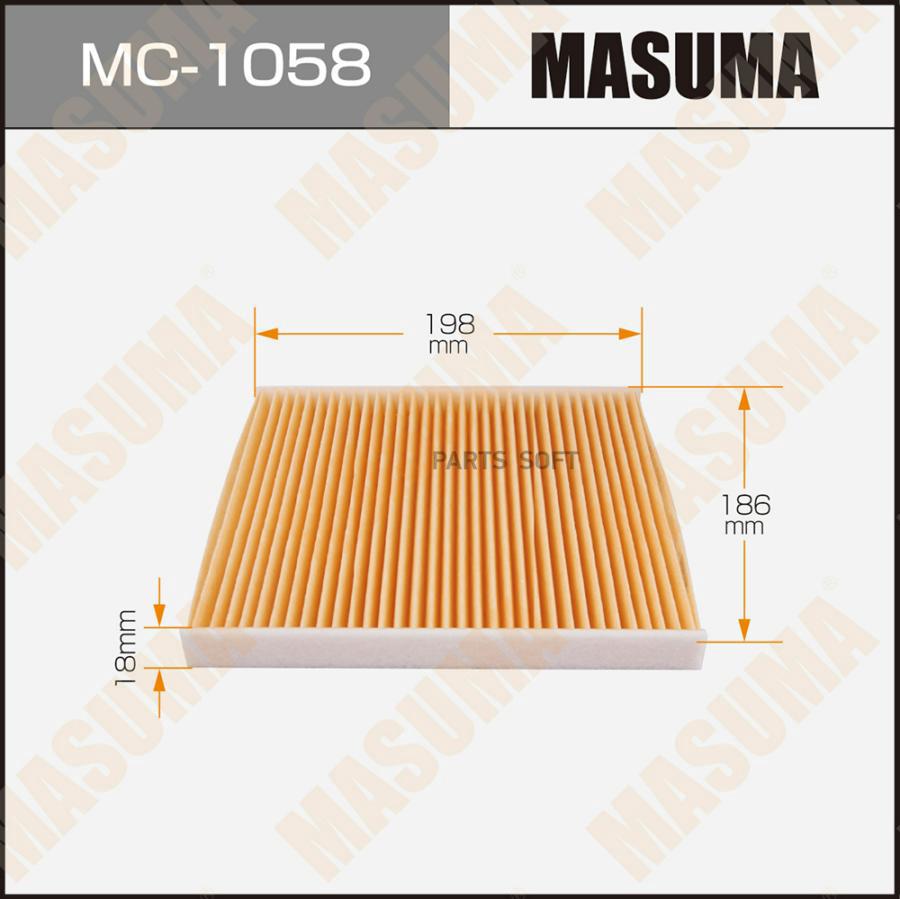 

Фильтр Салона Masuma Mc-1058 Masuma арт. MC-1058