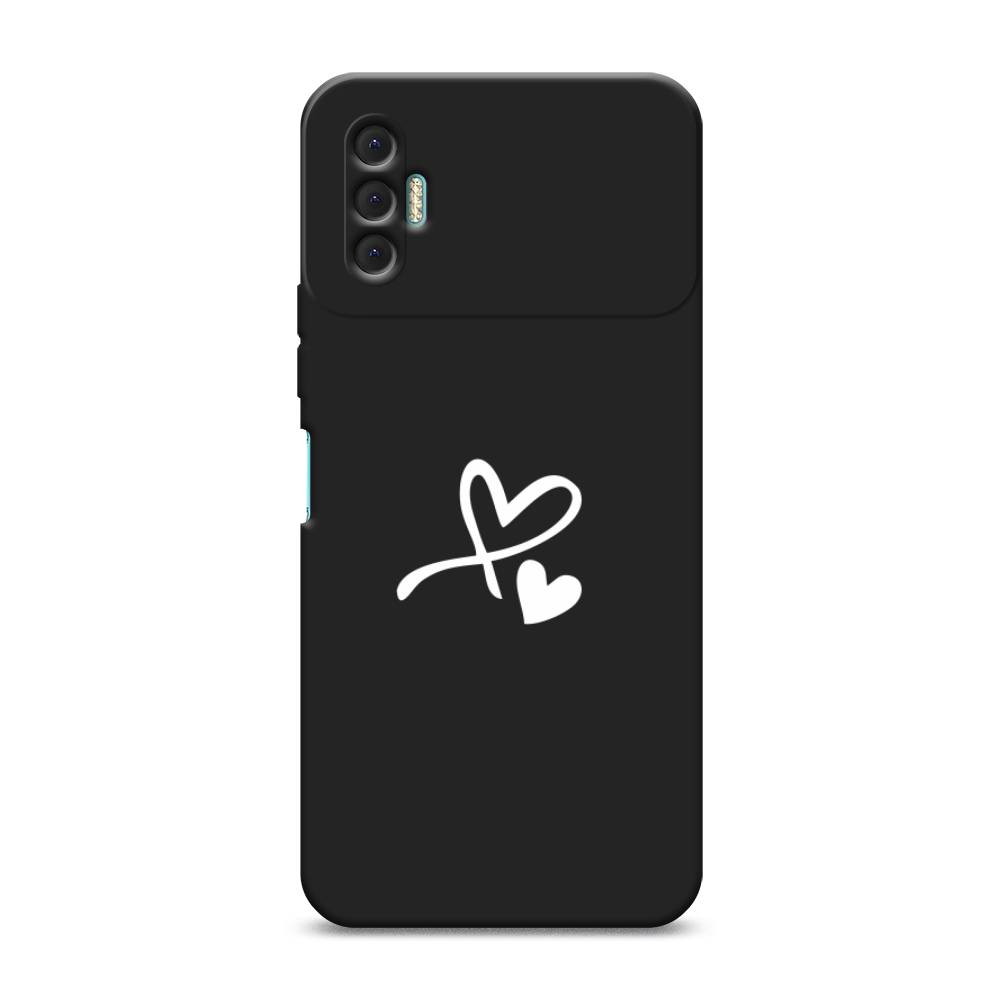 

Чехол Awog на Tecno Spark 8P / Техно Спарк 8P "Сердечко минимализм", Белый