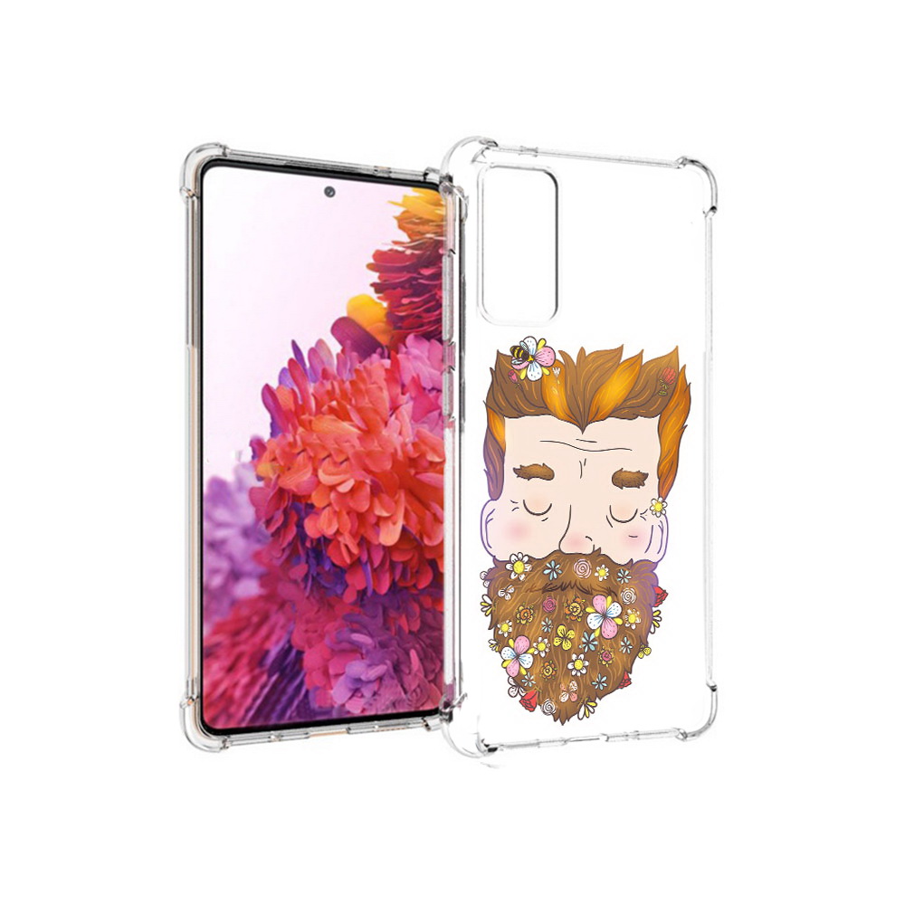 

Чехол MyPads Tocco для Samsung Galaxy S20 FE мужчина с цветами в бороде (PT153647.496.489), Прозрачный, Tocco
