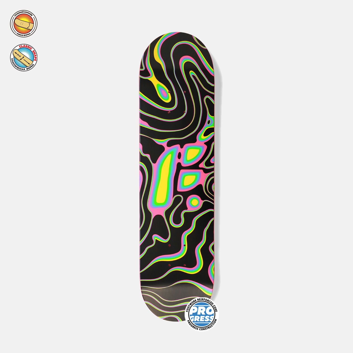 

Дека Footwork PROGRESS ELECTRIC ss24 (8.25), Черный, Electric