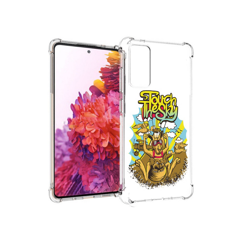 

Чехол MyPads Tocco для Samsung Galaxy S20 FE нарисованное кенгуру комикс, Прозрачный, Tocco