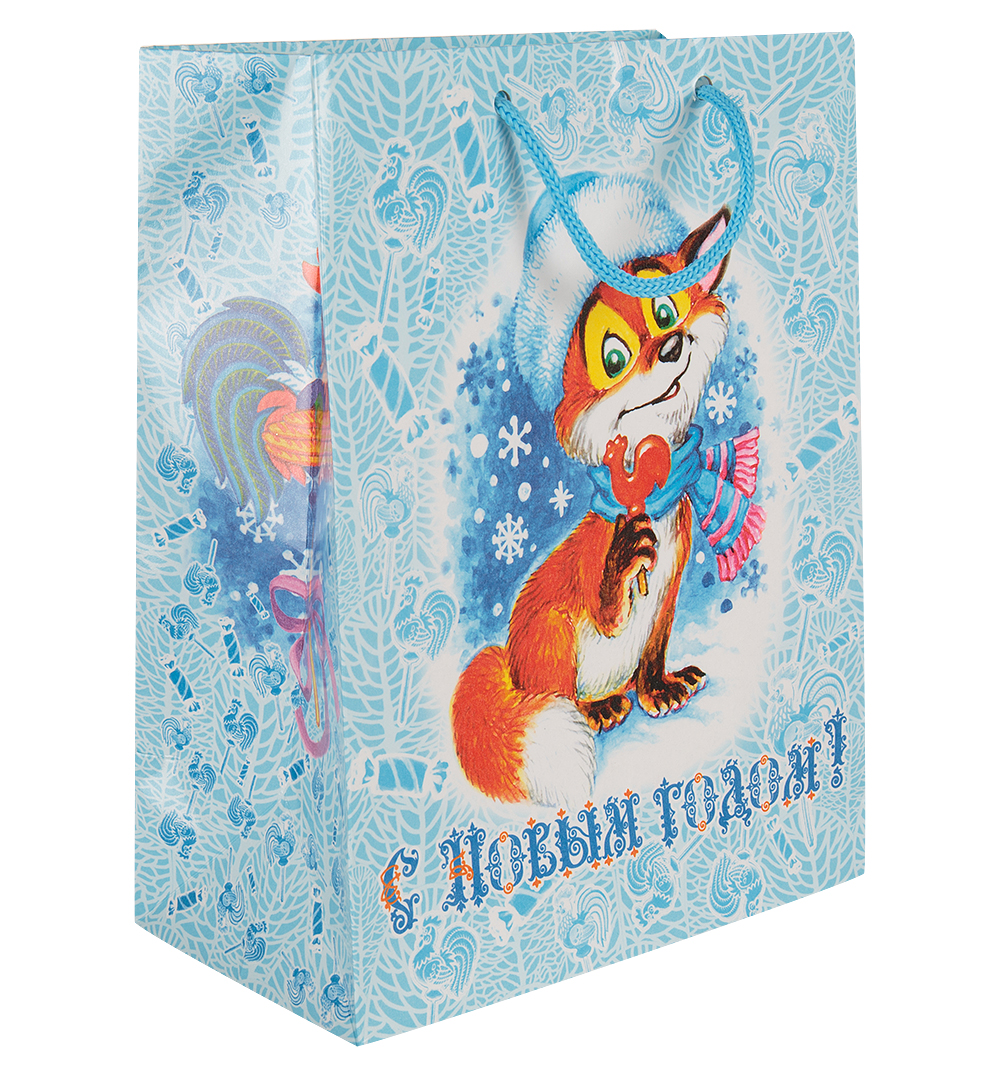 

Подарочный пакет Яркий Праздник Лисенок, 178 х 229 х 98 мм