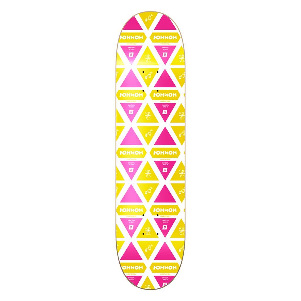 

Дека Union Moloko 8.125x31.75 High concave ss24 (8.125), Желтый, Moloko