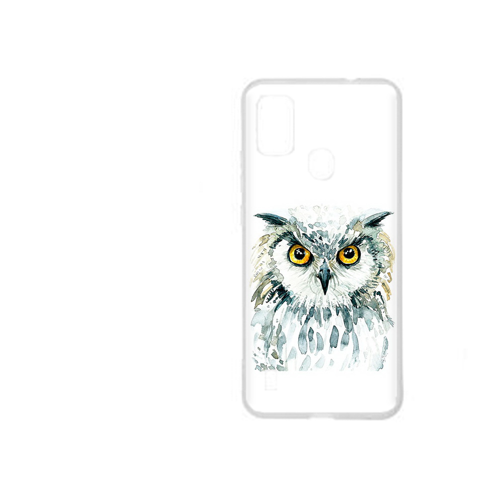 

Чехол MyPads Tocco для ZTE Blade A51 Серьезная сова (PT160198.458.156), Прозрачный, Tocco