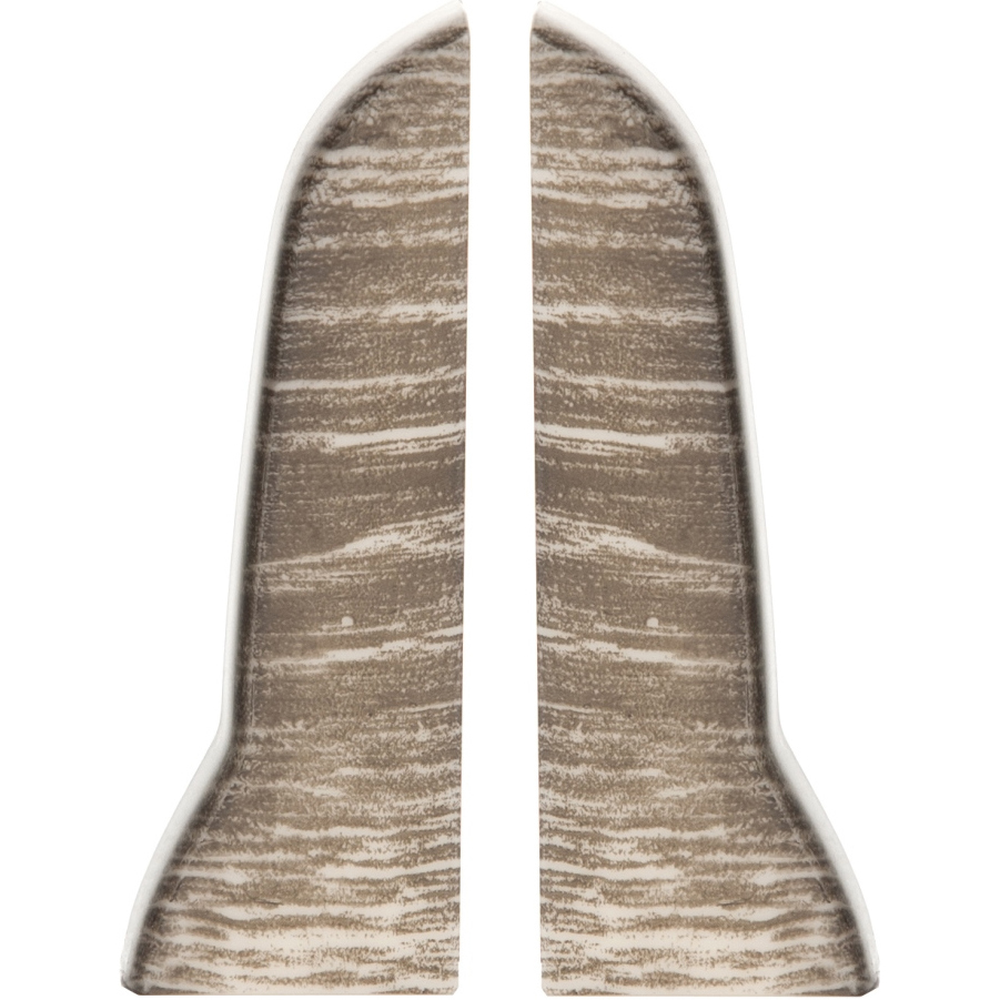 фото Торцевые заглушки для плинтуса lider 50 мм дуб горный 2 шт