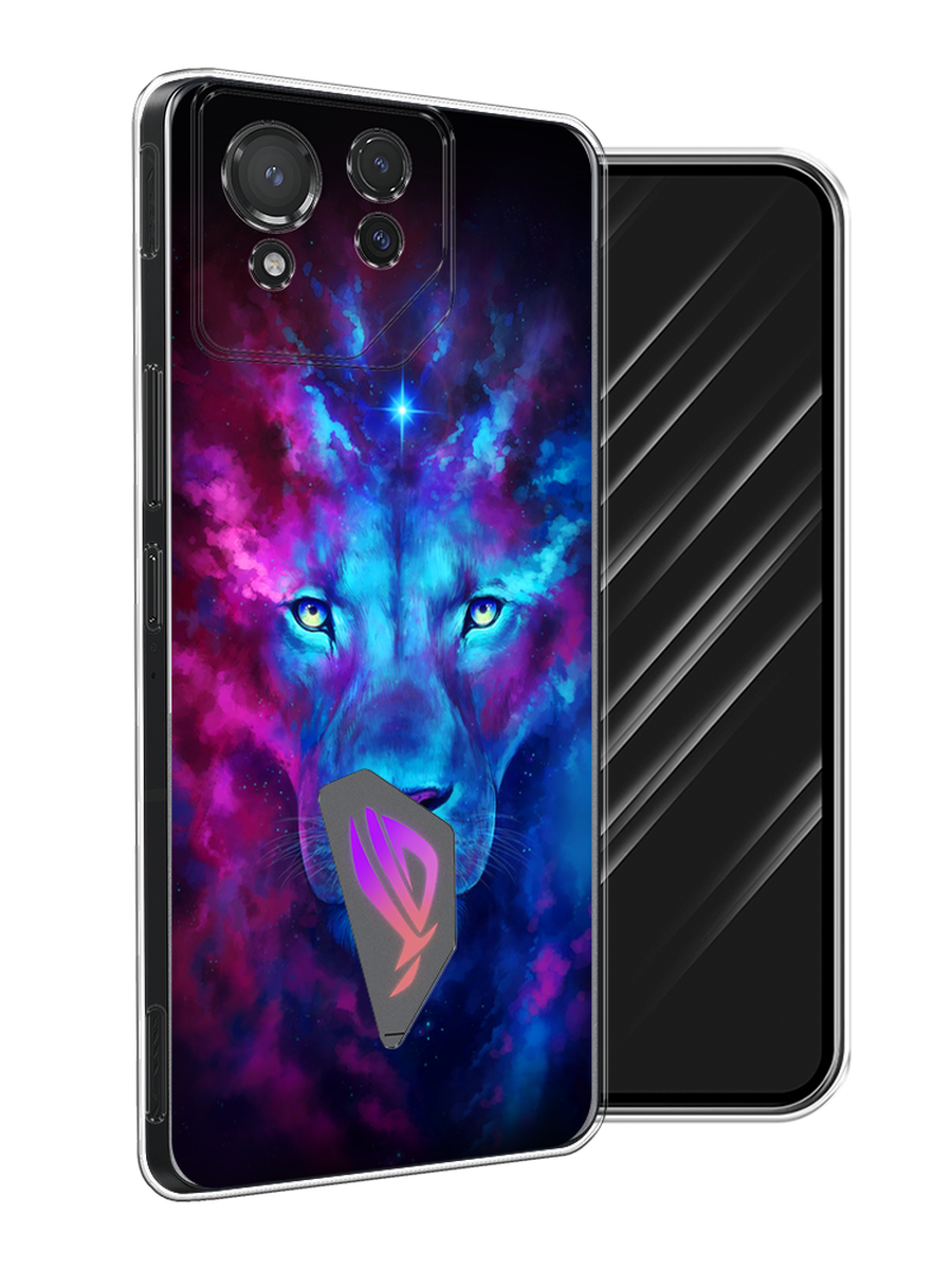 

Чехол Awog на Asus ROG Phone 8 "Космический лев", Голубой, 45150-1