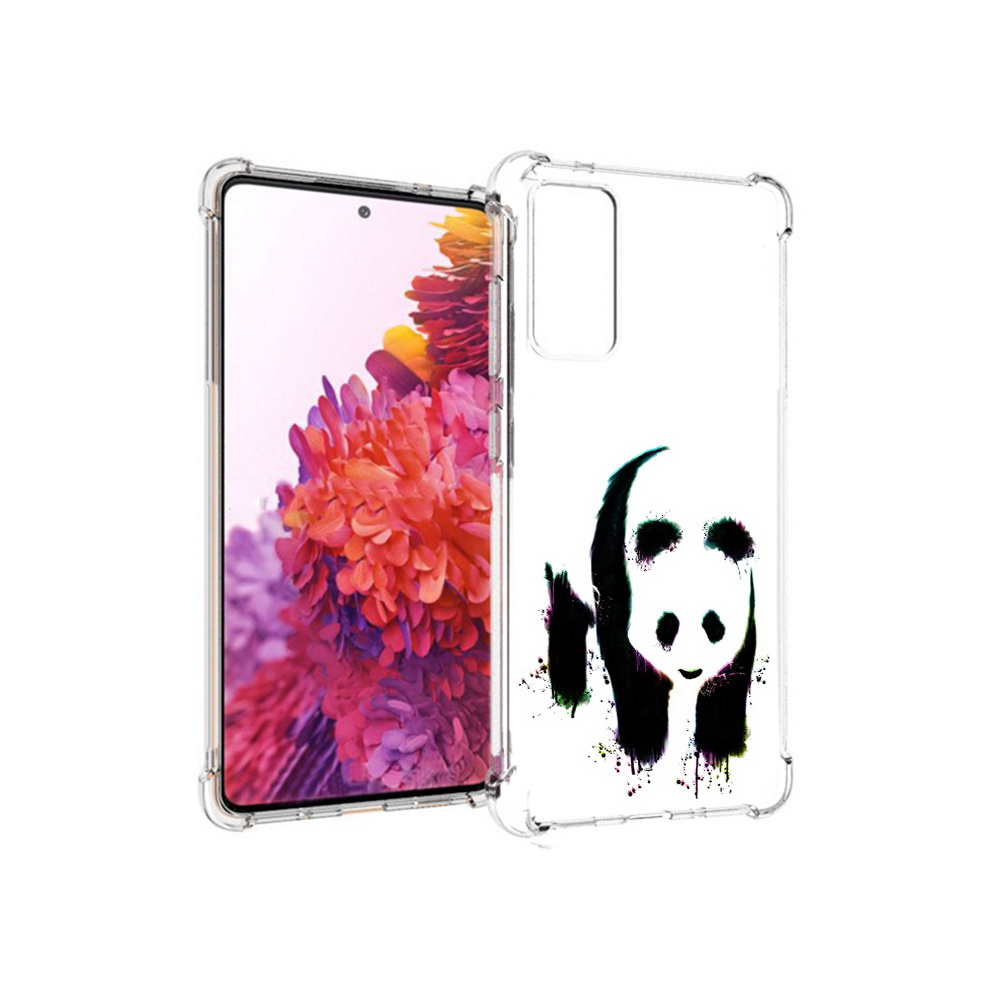 

Чехол MyPads Tocco для Samsung Galaxy S20 FE панда в акварели (PT153647.496.532), Прозрачный, Tocco