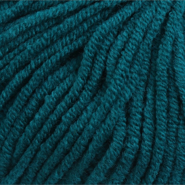 

Пряжа "Jeans" 55% хлопок, 45% акрил 160м/50гр (63 павлиновый зеленый), Пряжа для вязания "Jeans"