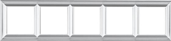 

JUNG EcoProfi DECO Алюминий Рамка 5-ая, Хром