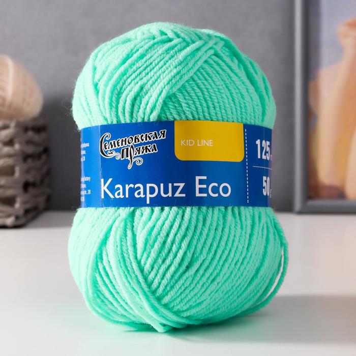

Пряжа Karapuz Eco (КарапузЭко) 90% акрил, 10% капрон 125м/50гр весна (899), Бирюзовый, Пряжа для вязания "Карапуз ЭКО"