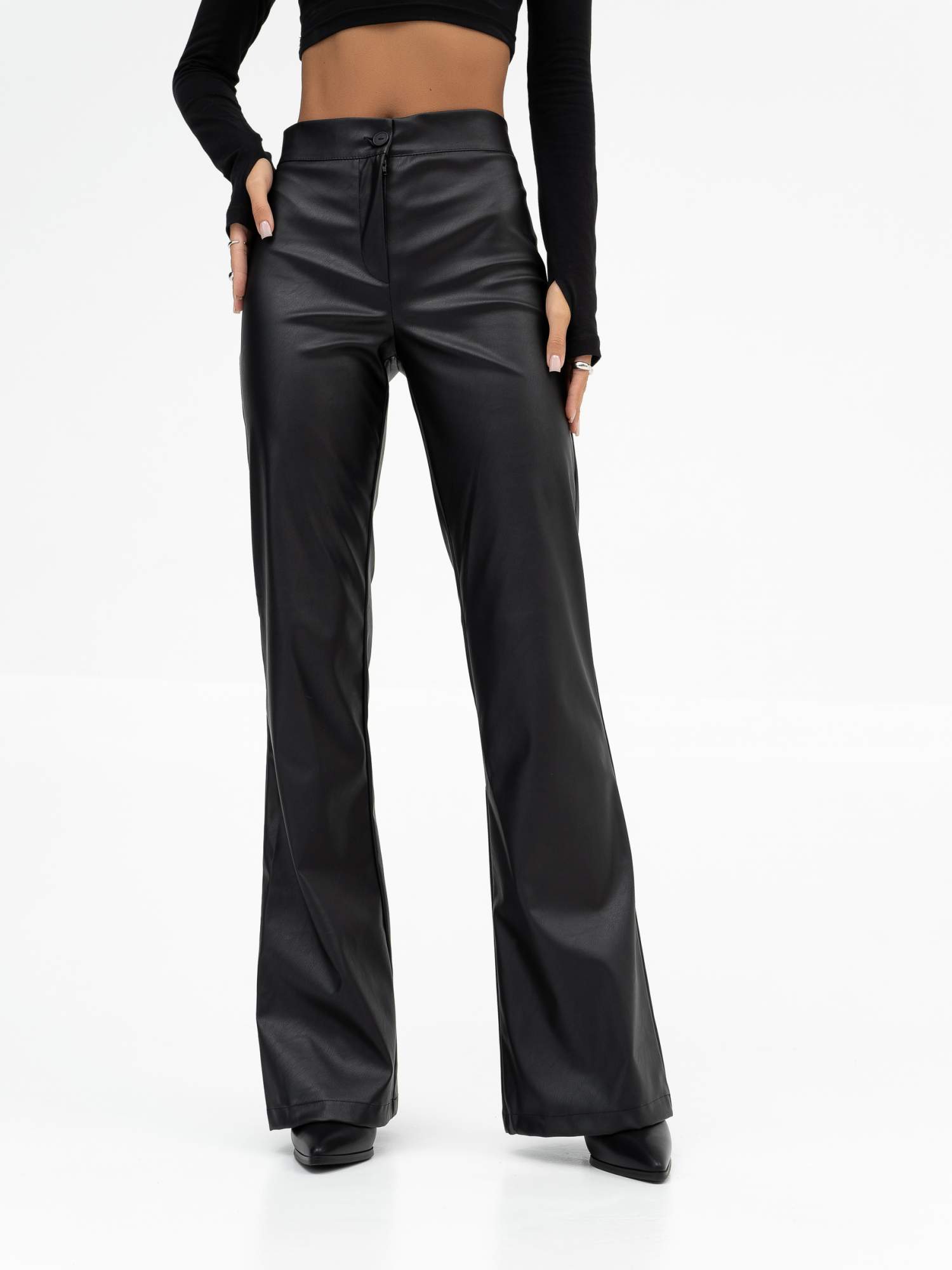 

Брюки женские Bold Babe К200 черные 42 RU, Черный, Кожа