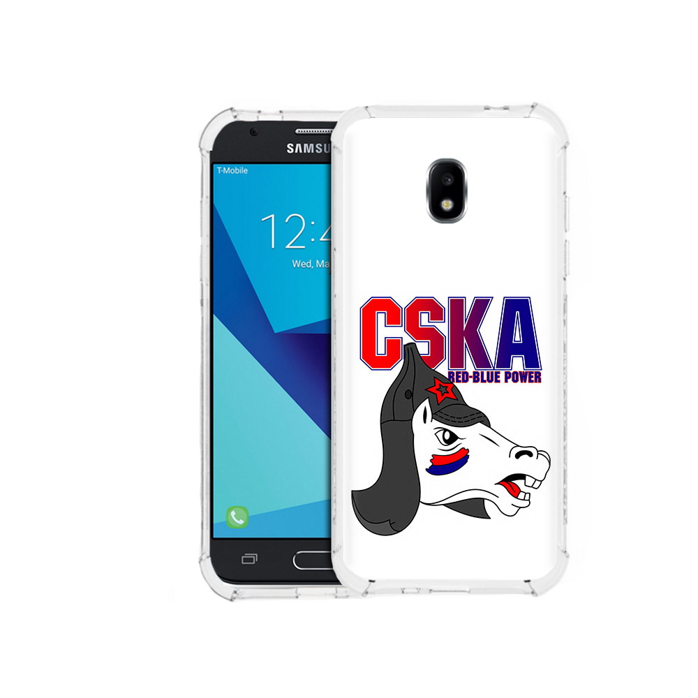 

Чехол MyPads Tocco для Samsung Galaxy J7 Pro ФК ЦСК лошадка россия (PT128255.589.179), Прозрачный, Tocco