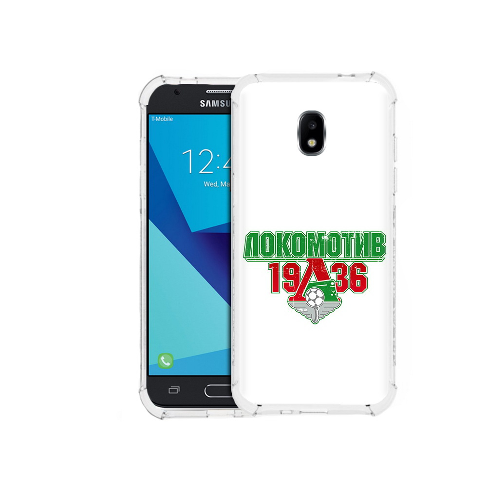 

Чехол MyPads Tocco для Samsung Galaxy J7 Pro ФК локомотив 1936 (PT128255.589.182), Прозрачный, Tocco