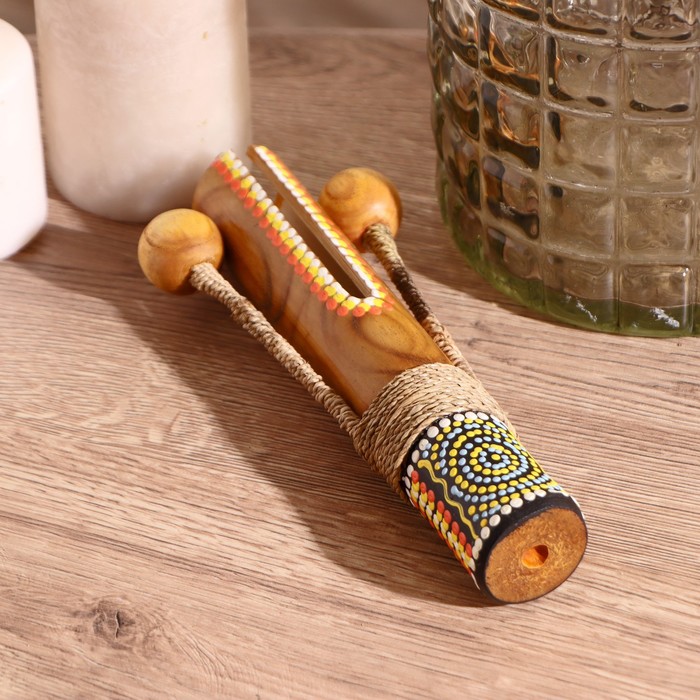 

Музыкальный инструмент "Двойной кастаньет", МИКС 20х8х3,5 см, Indonesian style