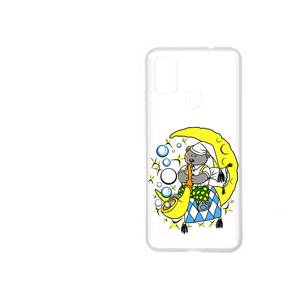Чехол MyPads Tocco для ZTE Blade A51 Сырная луна (PT160198.458.167)