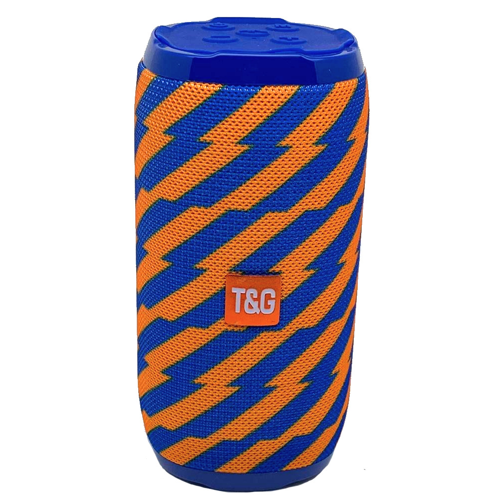 фото Портативная колонка tg-152 , сине-оранжевая t&g