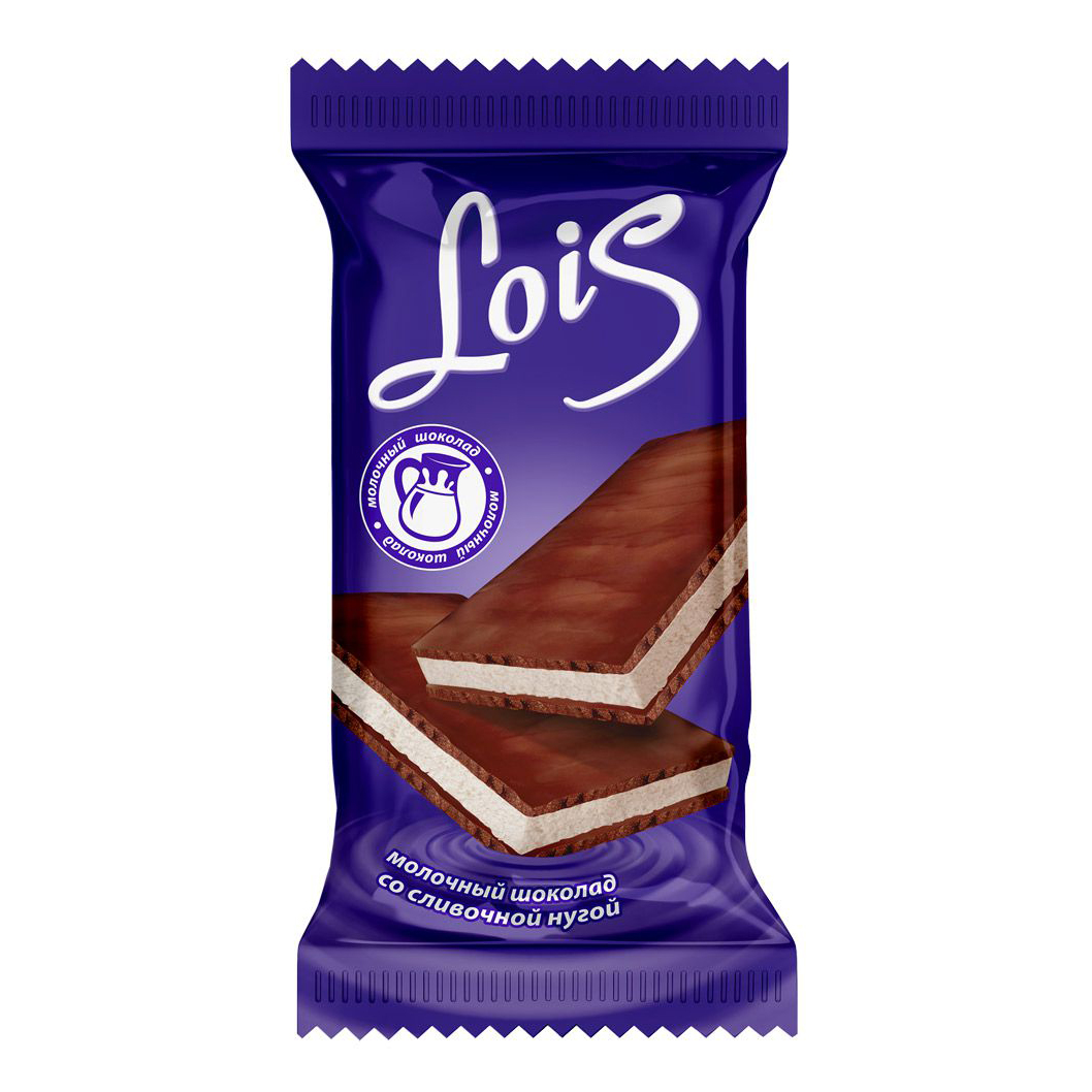 Шоколадные конфеты Невский кондитер Lois со сливочной нугой +-200г