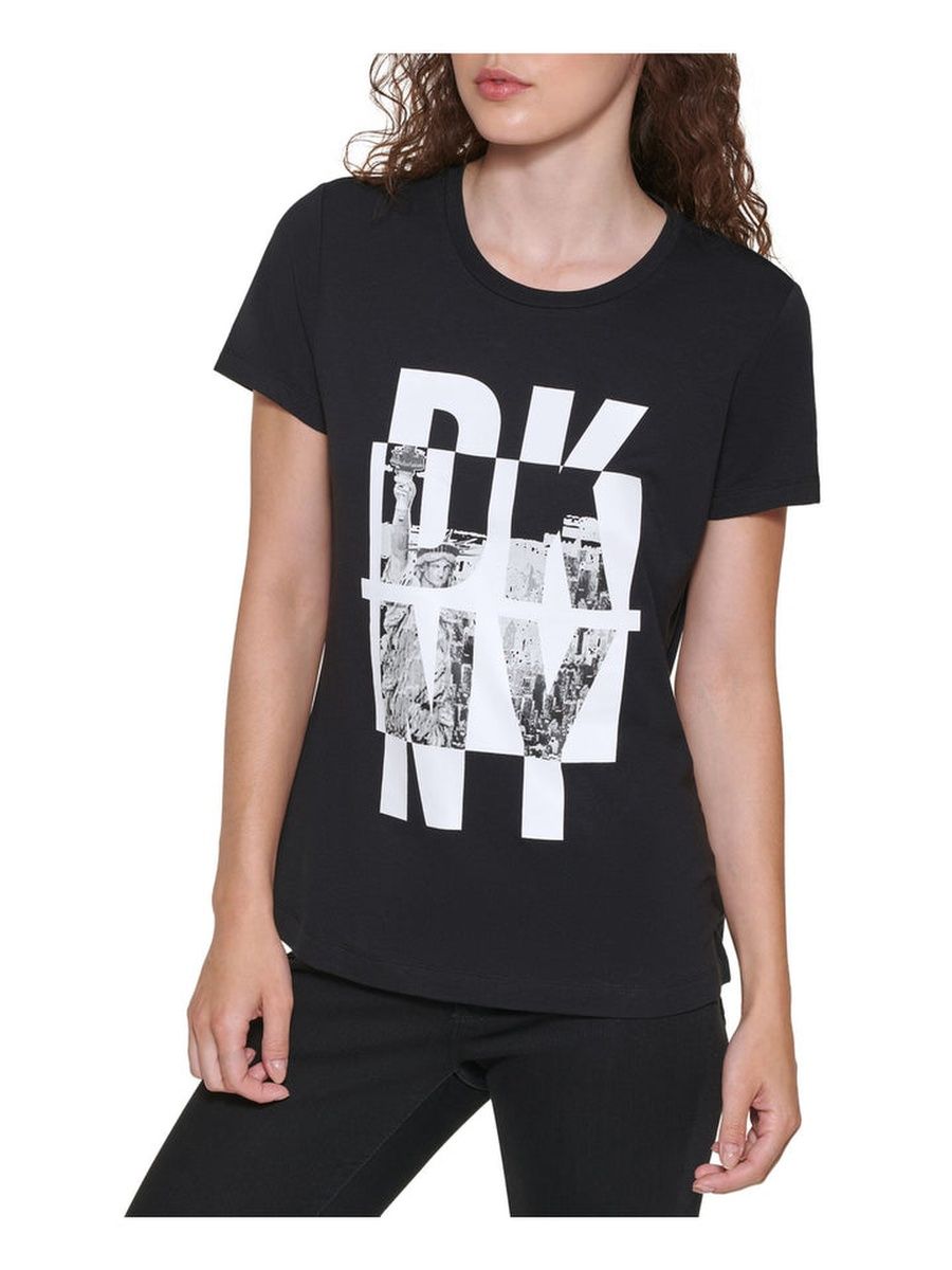 

Футболка женская DKNY P1HPSDNA черная M, P1HPSDNA