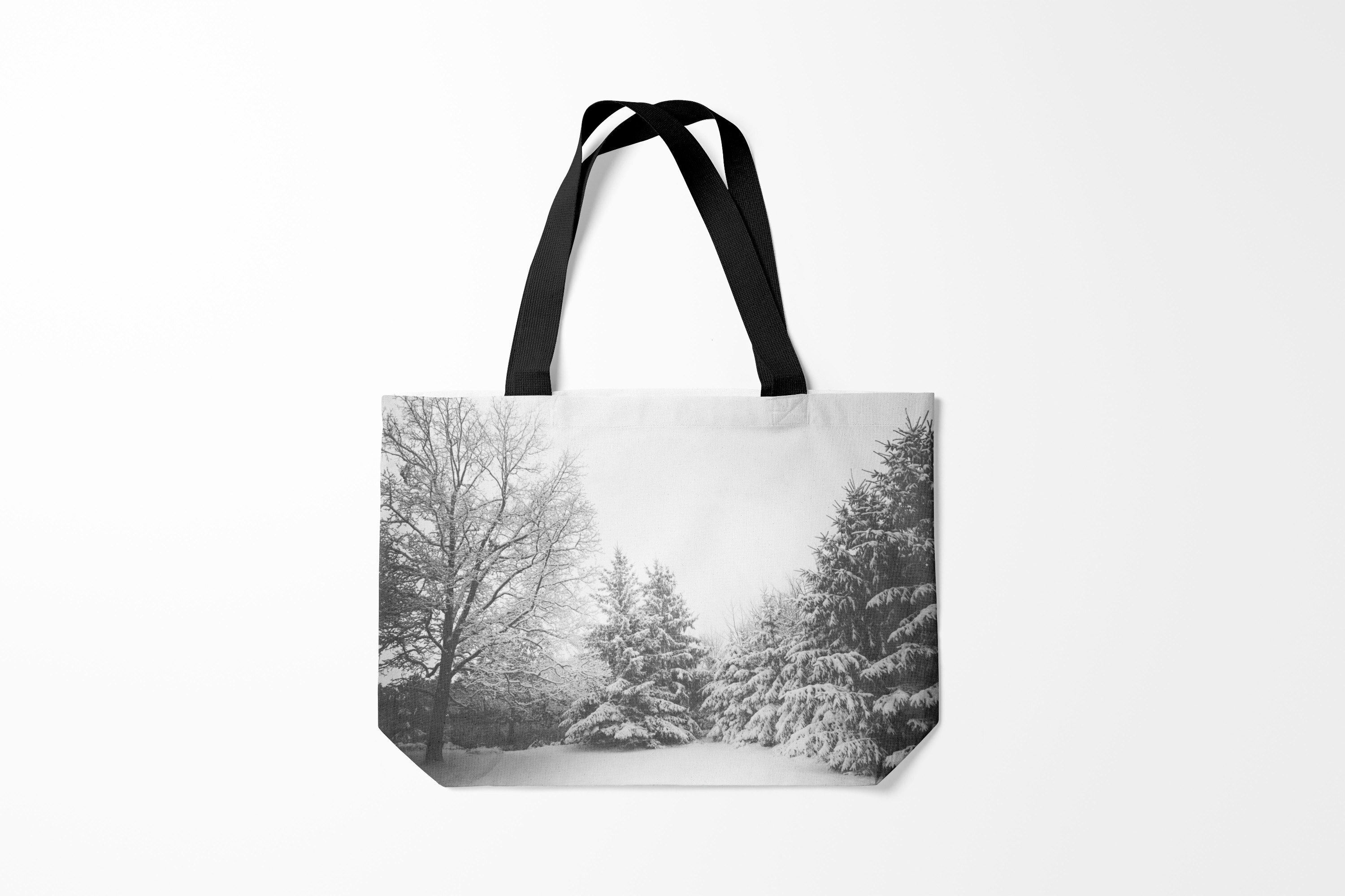 

Сумка шoппер унисекс Burnettie Природа Winter Storm, серый, Природа Winter Storm