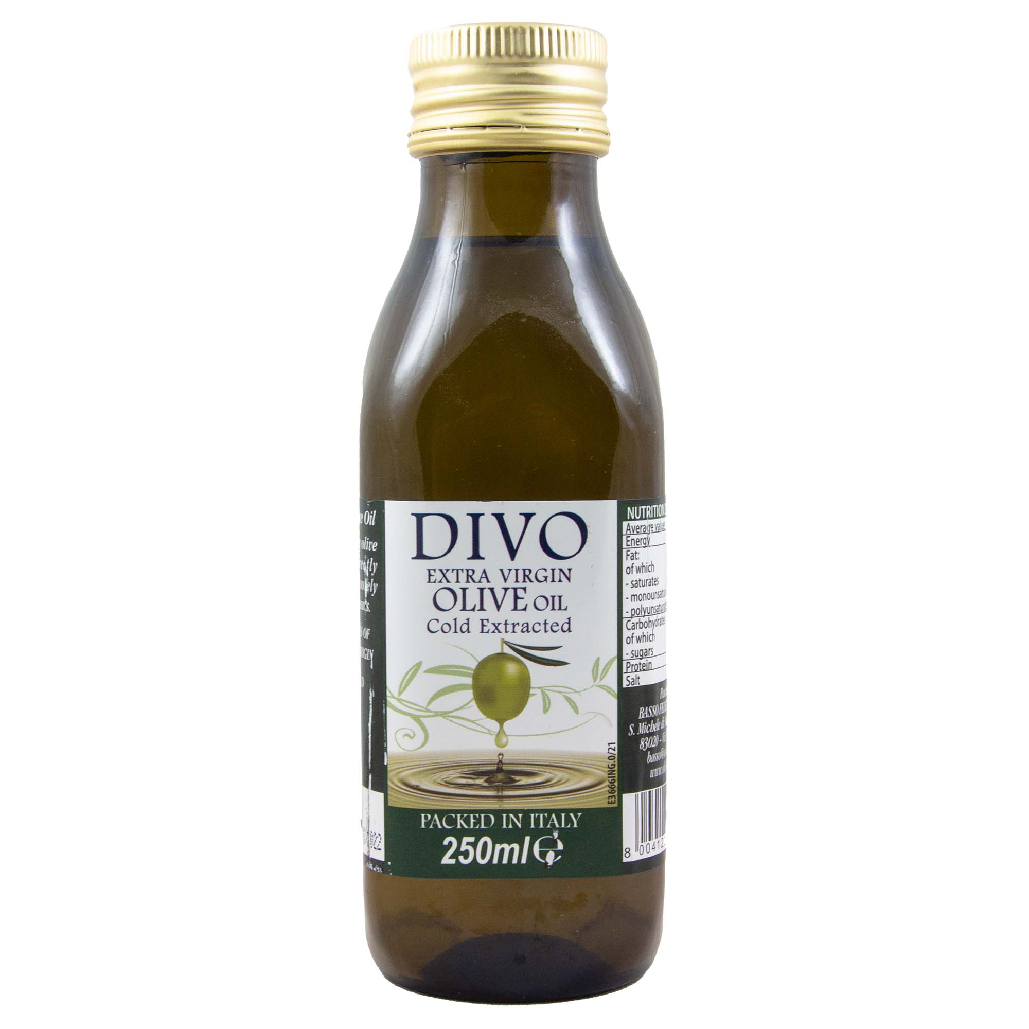 Масло оливковое Divo Extra Virgin, 0,25 л