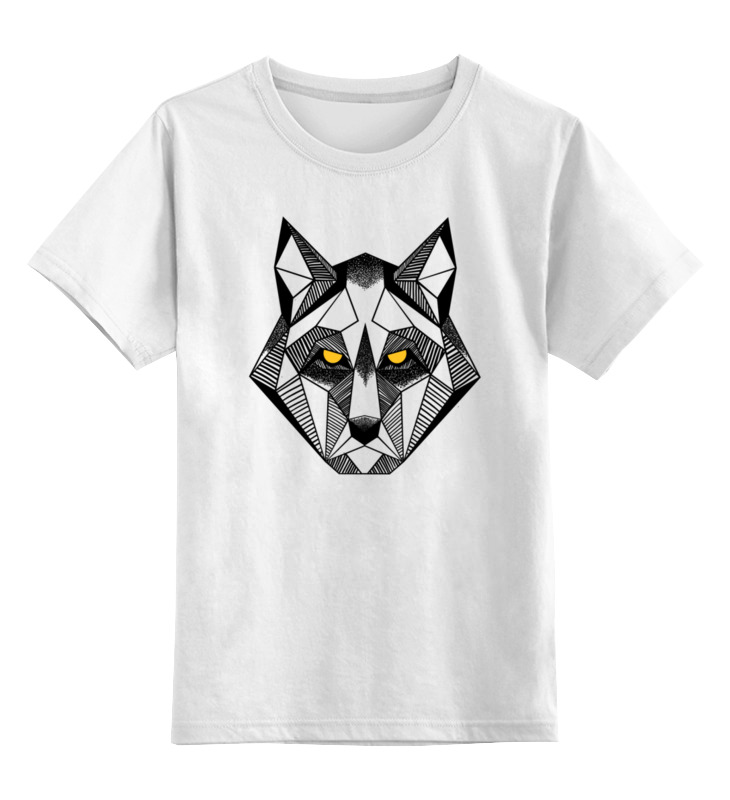 

Футболка детская Printio Smiling wolf цв. белый р. 104, Smiling wolf